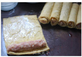 Beancurd Meat Roll recipe