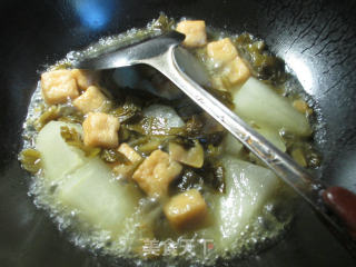 Small Oil Tofu, Pickled Cabbage and Winter Melon recipe