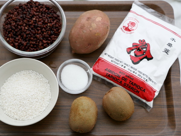 Honey Red Bean Sweet Potato Round Sago Sauce recipe