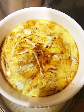 Whitebait Steamed Egg recipe