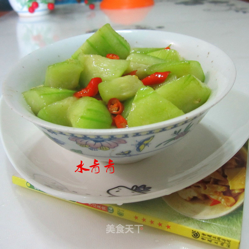 Dry Stir-fried Loofah Diced recipe