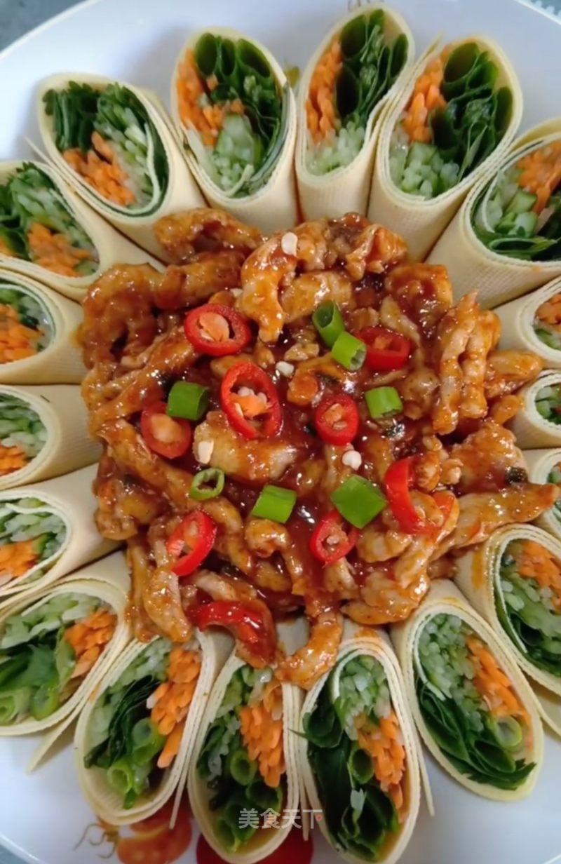 Home-made Shredded Pork with Beijing Sauce recipe