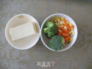 Colorful Antarctic Krill Tofu Soup recipe