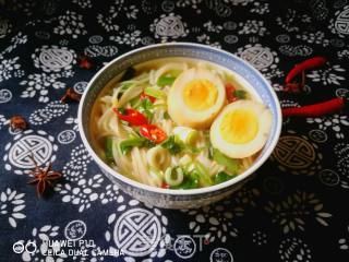 #团圆饭# Chicken Festive Noodle Soup with Braised Egg recipe