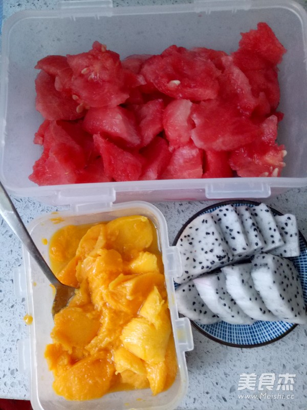 Colorful Fruit Smoothies recipe