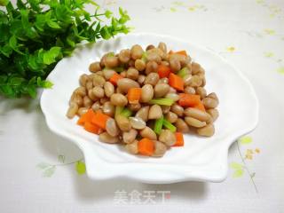 Celery Carrots Mixed with Peanuts recipe