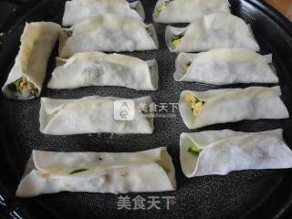 Leek, Shrimp and Meat Stuffed Pot Stickers recipe