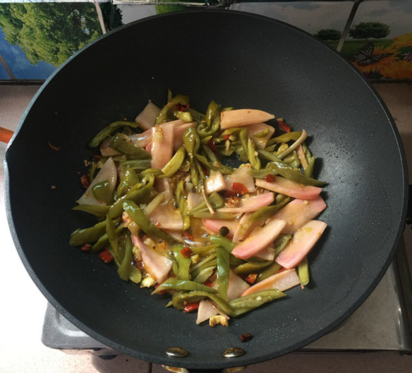 Fried Pork Belly with Kimchi recipe