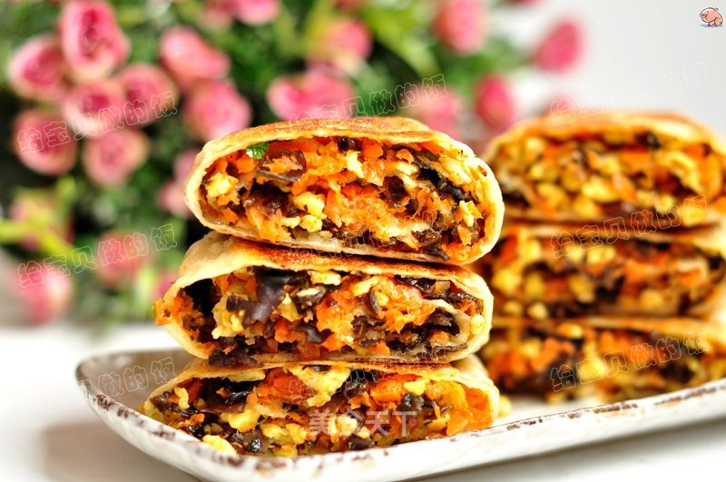 Carrots and Black Fungus Fried Vegetable Strips recipe