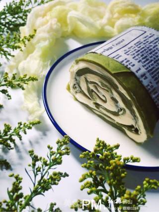 Matcha Honey Bean Towel Roll recipe