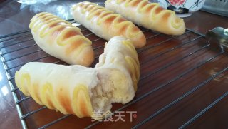 Coconut Stuffed Caterpillar Bread recipe