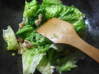Stir-fried Pork Belly with Lettuce recipe