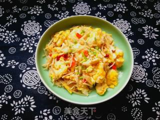 #团圆饭# Scrambled Eggs with Mushroom recipe