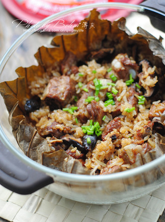 Steamed Pork Ribs with Lotus Glutinous Rice recipe