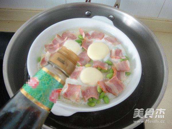 Stinky Tofu Bacon Steamed Egg recipe
