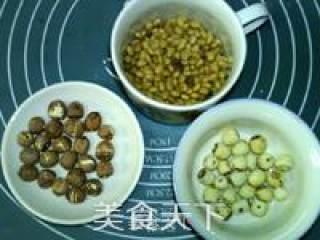 Red and White Lotus Seed Soy Milk recipe