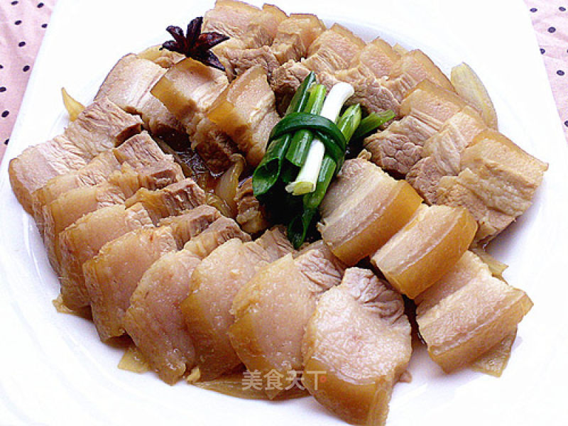 Braised Pork Belly with Green Onion recipe