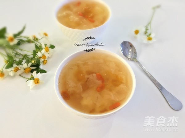 Peach Gum Soap Japonica Rice Tremella Soup recipe