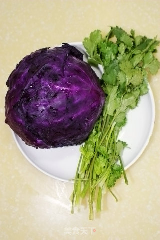Simple and Quick Side Dishes-purple Cabbage Mixed with Tofu Skin recipe