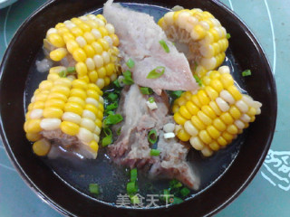 Stewed Pork Bones with Corn Durian Shell recipe