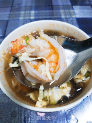 Seaweed, Shrimp and Egg Drop Soup～five-minute Fast Food recipe