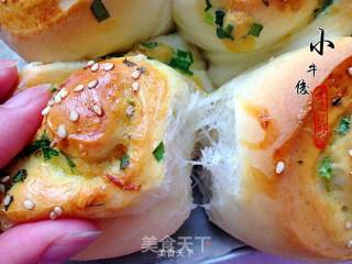 Chive Pork Floss Rolls recipe