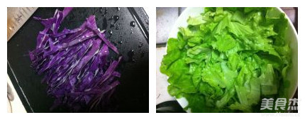 Lettuce Purple Cabbage Pull recipe