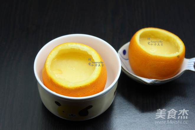 Nourishes The Lungs and Relieves Cough, Steamed Eggs with Orange recipe