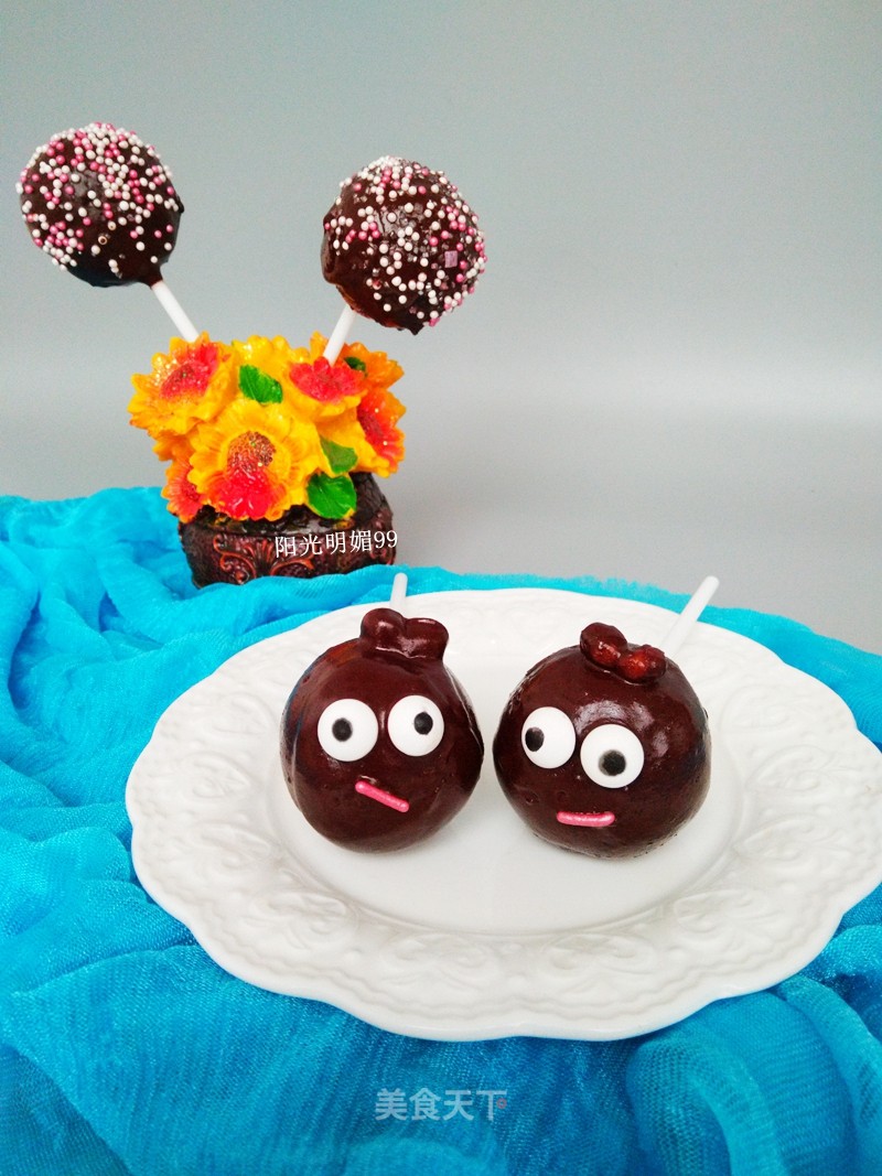 "#aca Fourth Session Baking Contest# Making Erotic Love" Bean Paste Sandwich Lollipop recipe