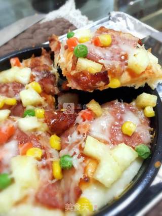 #一人食# Refreshing Hawaiian Style Pizza recipe