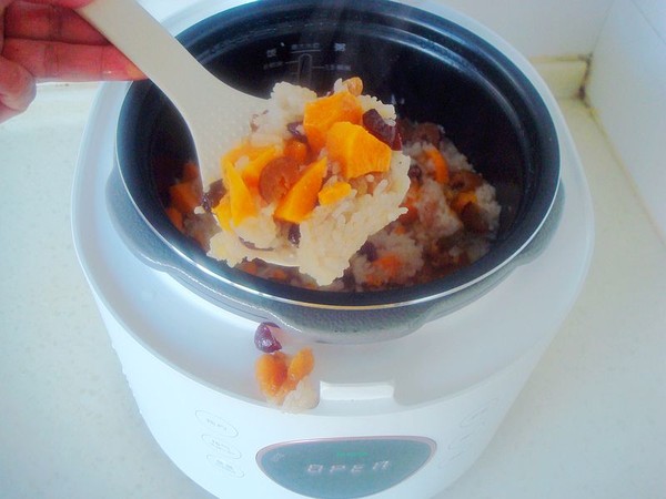 Sweet Potato Dried Fruit Sticky Rice recipe