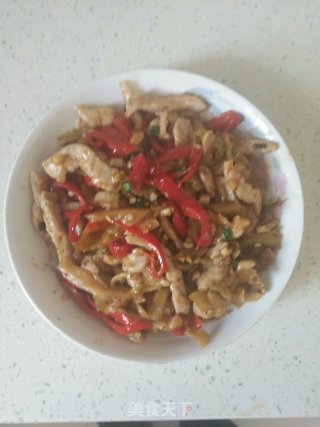 Stir-fried Shredded Pork with Mustard Tuber recipe