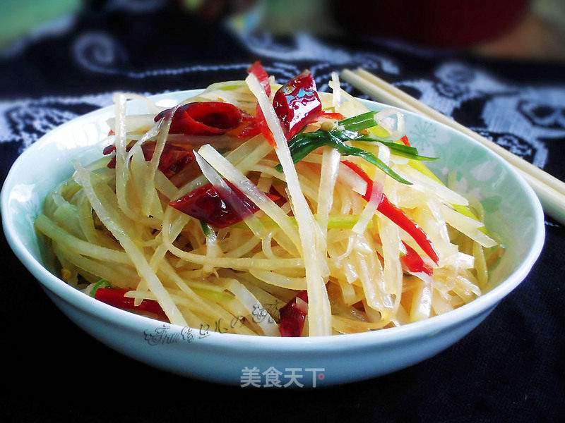 Hot and Sour Potato Shreds recipe