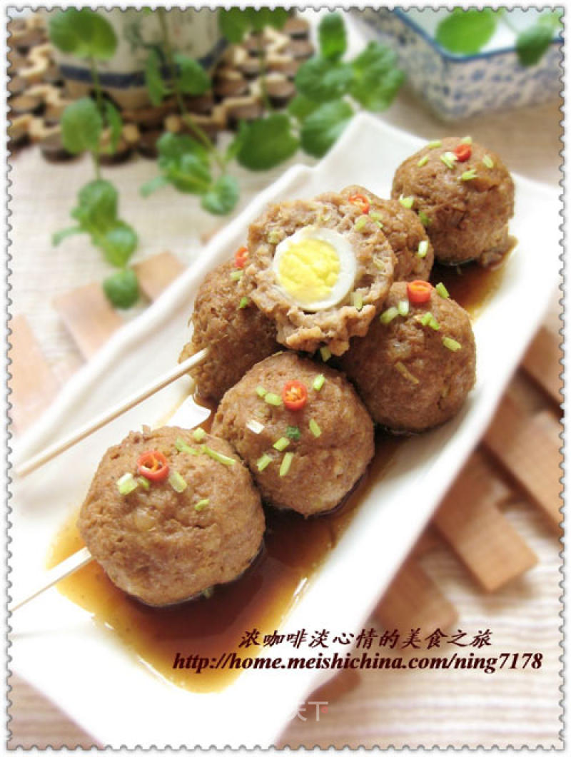 Connotation of Big Meat Dishes—flavored Stewed Meatballs recipe