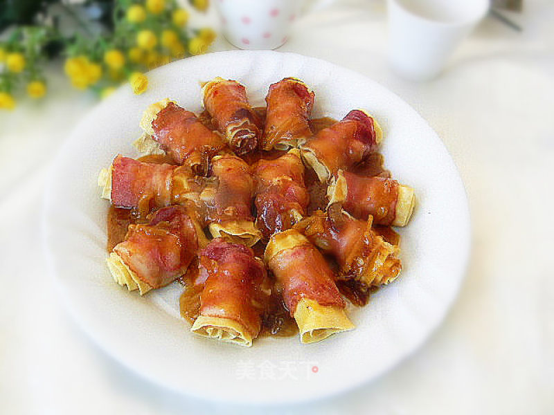 Bacon Bean Curd Roll recipe