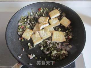 Braised Tofu with Pickled Vegetables and Minced Pork recipe