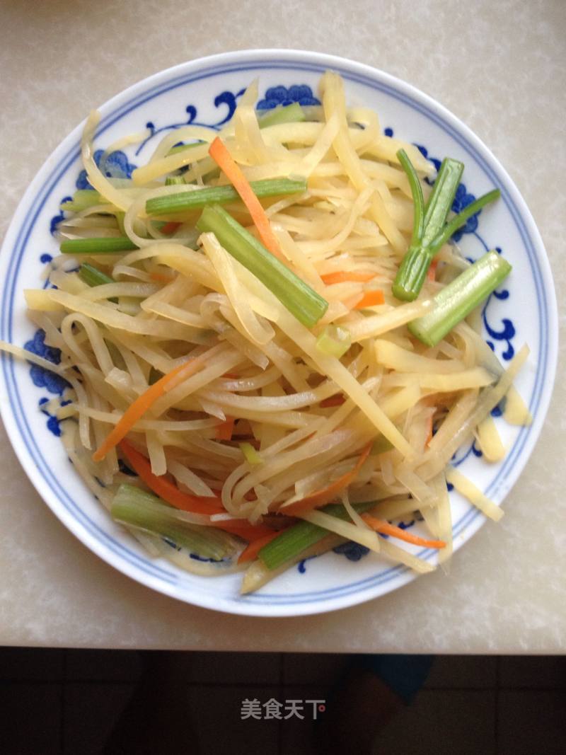 Celery and Potato Shreds recipe