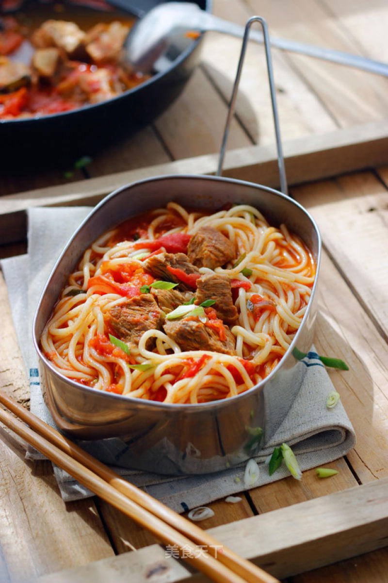 Tomato Beef Noodle recipe