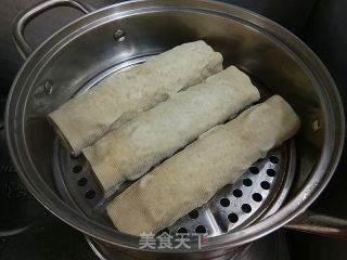 Smoked Bean Curd Meat Roll recipe
