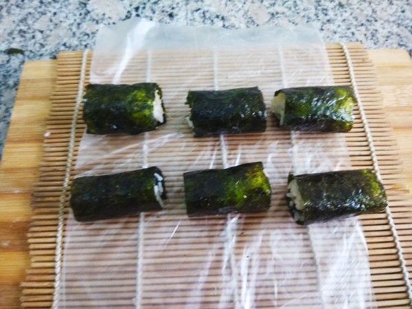 Seaweed Pork Floss Rice Roll recipe