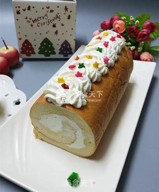 #aca烤明星大赛# Small Four Cream Cake Roll recipe