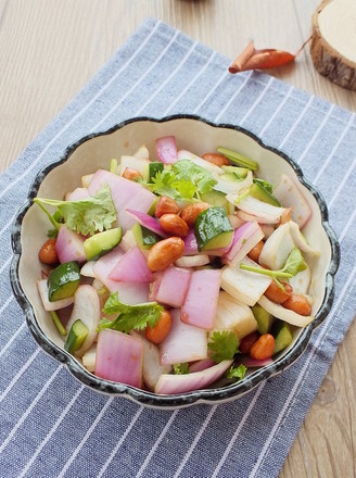 Diced Onion and Cucumber recipe