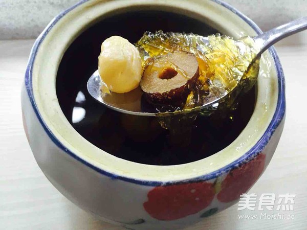 Bird's Nest with Brown Sugar, Red Dates, Longan and Wolfberry recipe