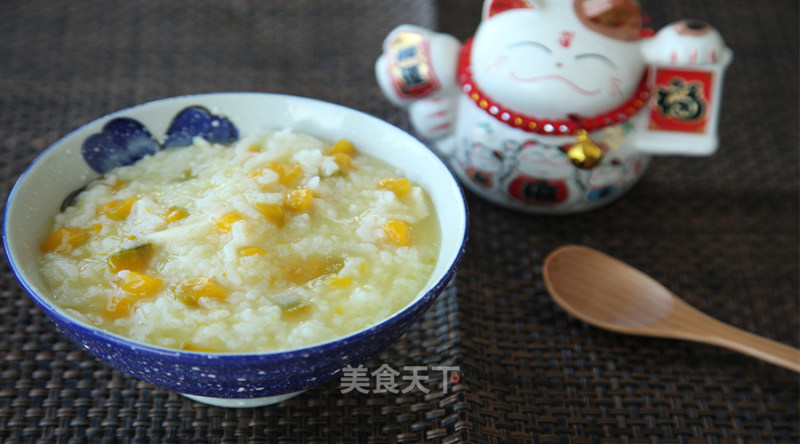 Youjia Fresh Kitchen: Lily Pumpkin Fresh Rice Porridge recipe