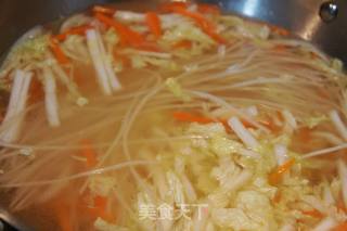 #trust之美#matsutake and Cabbage Stewed Vermicelli recipe