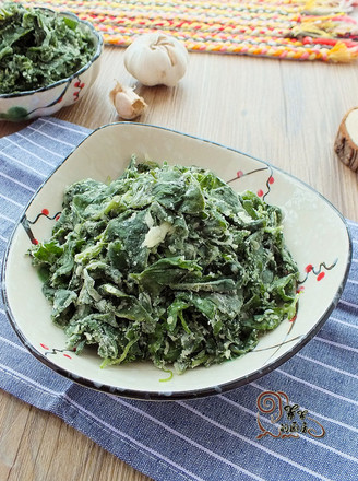 Steamed Sweet Potato Leaves