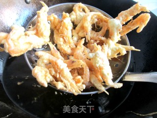 【linyi】fried Golden Small Sea Prawns recipe