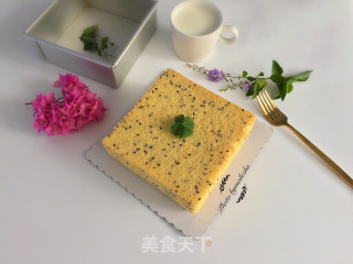 #四session Baking Contest and is Love to Eat Festival#8 Inch Square Black Sesame Chiffon Cake recipe