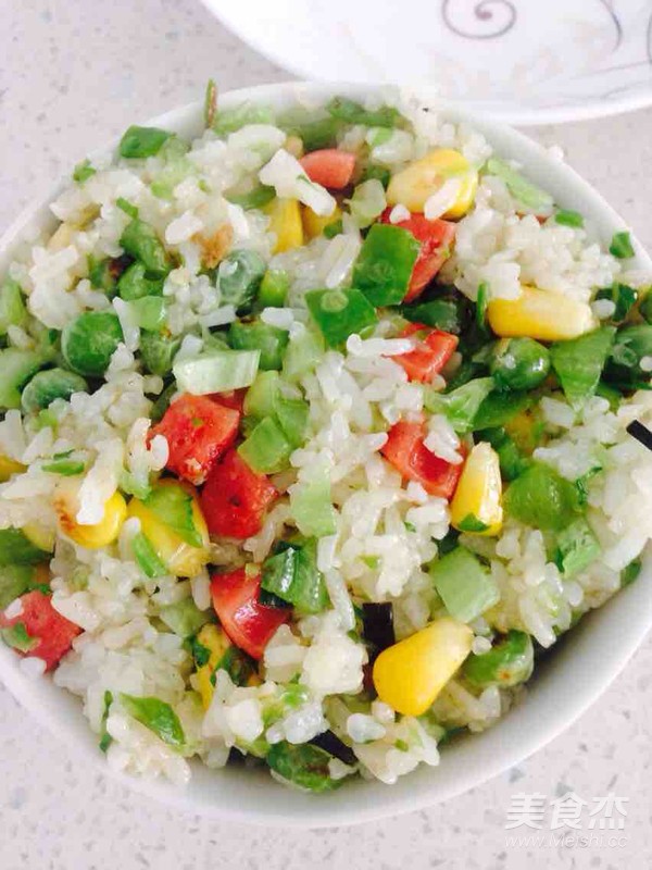 Mixed Vegetable Fried Rice recipe