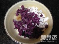 Rice Porridge with Purple Sweet Potato and Taro recipe